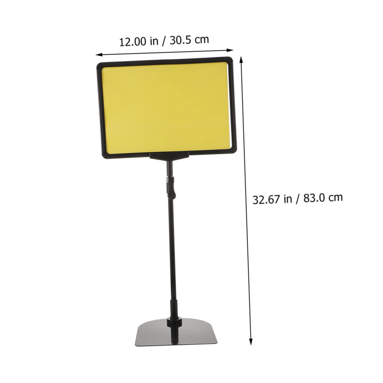 NOLITOY Porta Etichette Prezzo in Acciaio Inossidabile e Plastica Giallo 2 Pezzi Supporto Leggero Clip Design per Cartellini Prezzi in Negozio e Frutteria