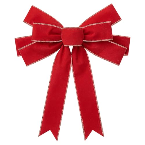 CIATBYYJ Weihnachten Rote Schleife, 1 Stück Weihnachtsschleife,...