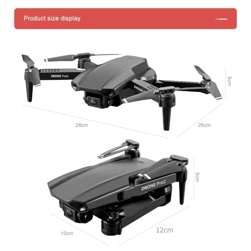 Image of FITIJA-Drone-with-4K-Camera-WiFi-FPV-1080P-HD-Dual-Foldable-RC-Drone-Altitude-Hold-Headless-Mode-Visual-Positioning-Auto-Return-App-Control-Multicolor-4 (D2)