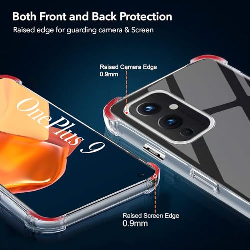 Image of Jkobi Back Cover for OnePlus 9 (Shockproof Crystal Clear Anti Yellow Case | Drop & Camera Protection | Hard Polycarbonate)
