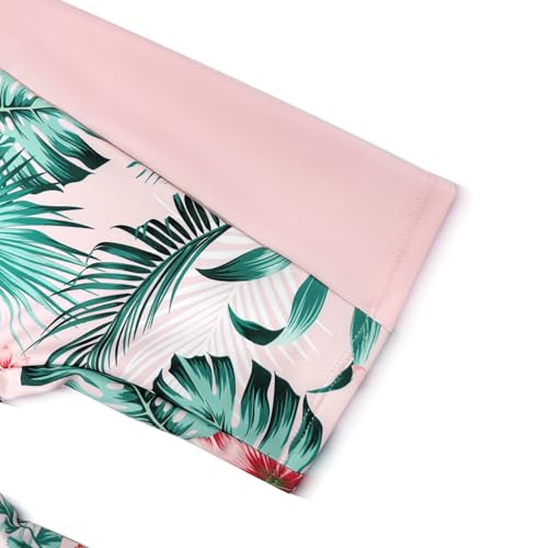 Image of Girls Rash Guard Swimsuits Toddler Long Sleeve Zipper One Piece Swimwear UPF 50+ Sun Production Bathing Suit for Kids