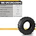 ATV UTV Tires 22x8.00-10 4PR Tubeless 22x8x10 All-Terrain Go Cart Mud Trail Tires Set of 2