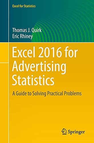 Buy Excel 2016 for Advertising Statistics — BookShops.in