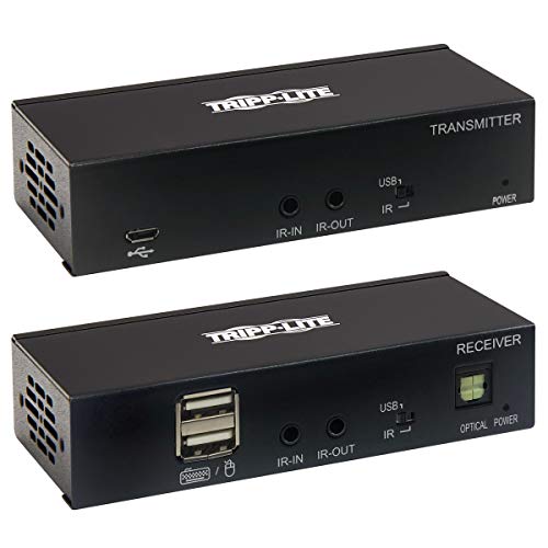 Image of Tripp Lite HDMI Over Cat6 Extender Kit w KVM Support 4K60Hz USB /IR PoC TAA (B127A-1A1-BHBH)