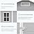 4x6 FT Outdoor Storage Shed with Floor, Plastic Resin Garden Shed with Window & Sloping Roof & Lockable Door for Patio Backyard Garden, Lawn Mower, Bike, Tool Storage