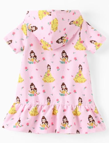 Image of Disney Princess Frozen Stitch Marvel Minnie Girl Swim Cover Up Terry Cloth Swimsuit Coverup Zip-up Bathing Suit Wrap Hooded
