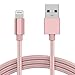iPhone Charger Lightning Cable 10ft - by TalkWorks | Extra Long Braided Heavy Duty MFI Certified Apple Charger iPhone Cord for iPhone XR, XS, X, 8, 7, 6, 5, SE, iPad - Rose Gold