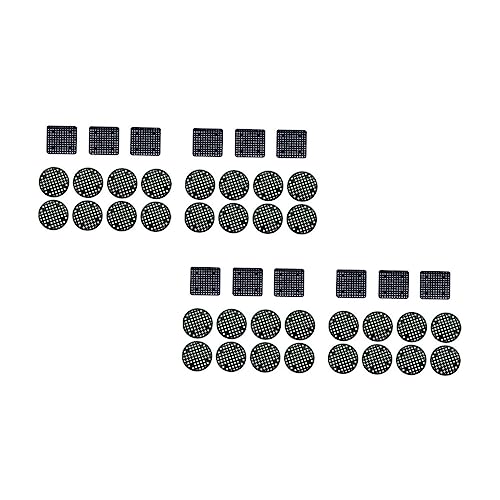 PATKAW 1 Juego Almohadilla De Agujero Inferior para Maceta Malla De Plastico Accesorios Jardin Macetas Colgantes Base De Maceta Almohadilla De Malla Perforada Cojín Base Black 120 Piezas