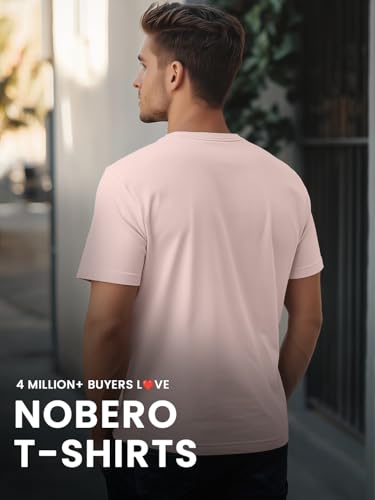 Image of Nobero Men's Regular Graphic Printed T-Shirt for Men | Soft Cotton | Classic Fit | Printed Casual Tshirt for Men