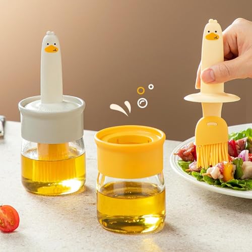Image of 2-in-1 Oil Dispenser Bottle with Silicone Basting Brush (Set of 1)