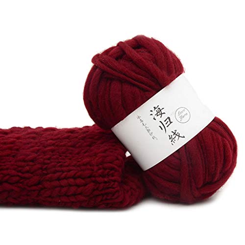 TIAN-K Soft Coarse Wool DIY Crochet Thread,Suitable for Autumn and Winter