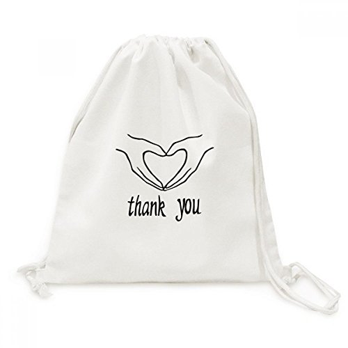 Sac à dos voyage avec cordon et toile personnalisée motif coeur noir dessin