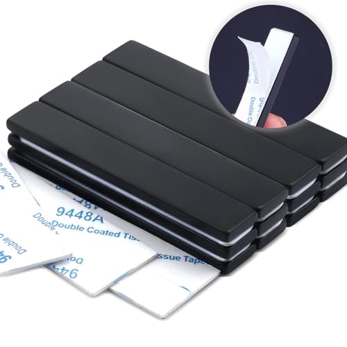 Image of MIKEDE 20Pcs Neodymium Magnets with Adhesive Backing 60x10x3mm Black