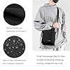 zhongningyifeng Men's Shoulder Bag Small Messenger Bag Nylon Business Waterproof Lightweight Casual Black Crossbody Bag for Work Travel Outdoor #5