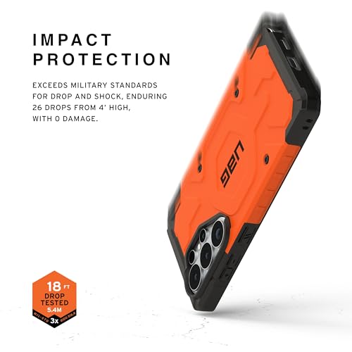 Image of Urban Armor Gear UAG Designed for Galaxy S26 Ultra 5G Case, Pathfinder - Compatible with Magnetic Charging Armor Shell Impact-Resistant Rugged Military Drop Tested Protective Cover - Orange