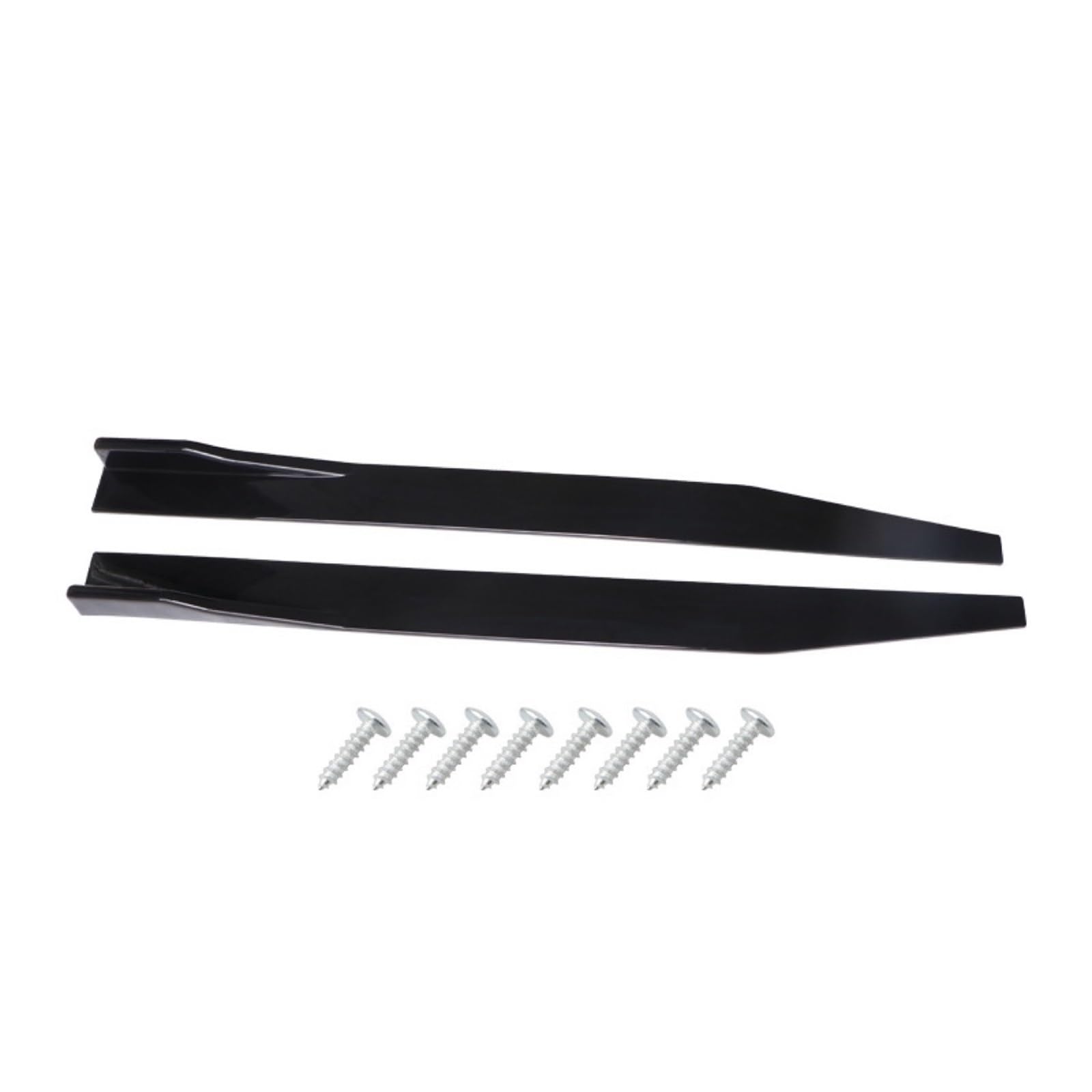Faldones laterales universales de 1,8m en negro brillo para Corolla y tuning berlina 7