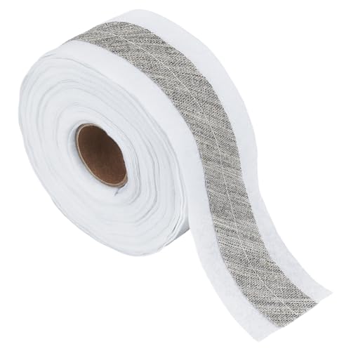 BENECREAT 10M/11Yards Sleeve Head Rolls, 60mm/2.4Inch Wide Breathable Shoulder Pads for Suits Slip Armhole Pads Low Shoulders Sweaters (Wihte)