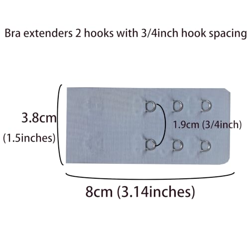 Image of SAMGU Women's Bra Extenders 2 Hook /3 Hook /4 Hook /5 Hook /6 Hook Soft Stretchy