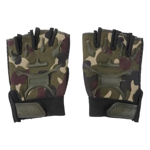 LIOOBO Kids Fingerless Camouflage Gloves Cover