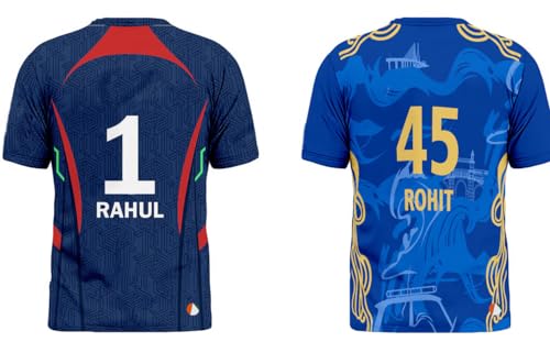 Image of Sports India IPL Cricket Team T Shirt Jersey Combo for (Kid's, Boy's & Mens) L744