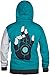 JINX Overwatch Ultimate Symmetra Men's Gamer Zip-Up Hoodie, Teal, Medium