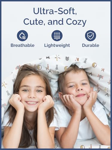 Image of Kids Full Size Animals Bed Sheets - 4 Piece Kids Animals Sheet Set