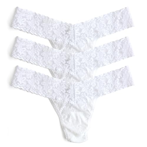 Image of hanky panky - Signature Lace Low Rise Thongs for Women | Lacy Lingerie Underwear | 3 or 5 pack
