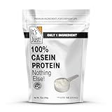 It's Just! - 100% Casein Protein Powder, Made in USA, One Ingredient, Slow Burning, Time Release (1 Pound (Pack of 1), Unflavored)