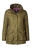 Rydale Ladies Tweed Jacket Women's UK Made Wool Coat Check Tweeds Equestrian Country Jackets 5 Colours (Dark Green, 16)