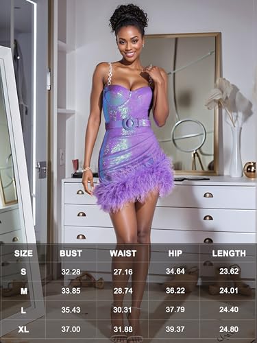 Image of Figdaw Adjustable Straps Rhinestone Bodycon Dress for Women Special Occasions
