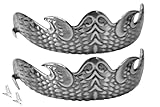 MODESTONE Dragon scales curved pointy edges Metal...