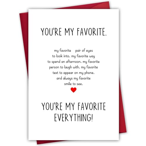 Valentines Day Card Valentines Day Gifts for Him & Her, Romantic Anniversary Birthday Gifts for...