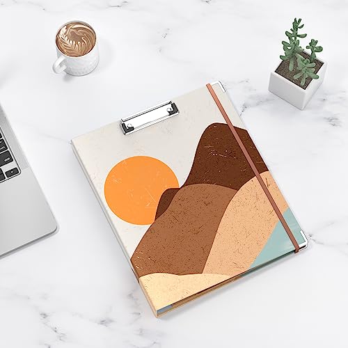 Image of 3 Ring Binder, 1 Inches Round Ring Binder with Clipboard, Dividers Tabs, PVC Zipper Bag Sleeves & to Do List Planners for Women, Men, School, Office Supplies, Mountain