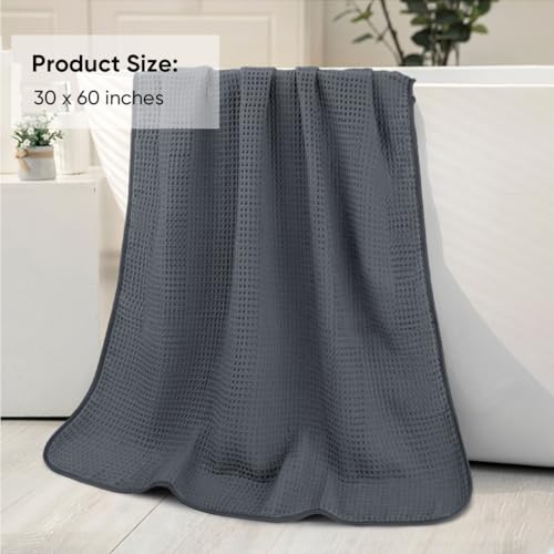 Serviettes de bain microfibre ultra douces et légères lot de 4 draps de douche - 7