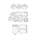 Produktbild Tvvudwxx Weihnachten Anhänger Schablonen Stanzschablonen Schneiden Stanzformen Für DIY Scrapbooking Album Schneiden Schablonen Papier Karten Weihnachten Geschenke Dekor Cutting Dies