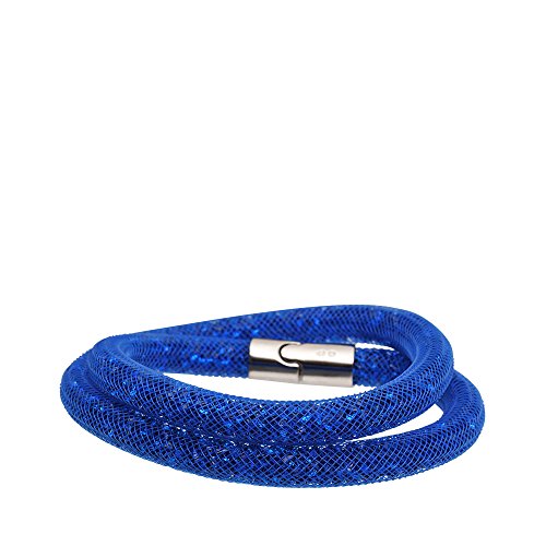 Preisvergleich Produktbild Swarovski Damen-Armband Glas blau 40 cm - 5184789