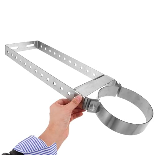 Support de cheminée 150 mm avec collier en U en acier de 1,8 mm fixe - 5