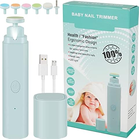 Deuson Baby Nail Trimmer Kit with Grinding Heads Cover
