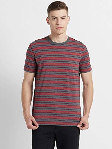 Image of Jockey 2717 Men's Super Combed Cotton Rich Striped Round Neck Half Sleeve Regular Fit T-Shirt