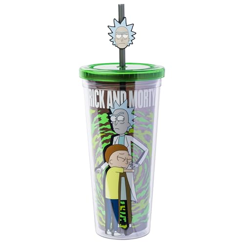 Silver Buffalo Rick and Morty, Plastic Cold Cup, 24oz