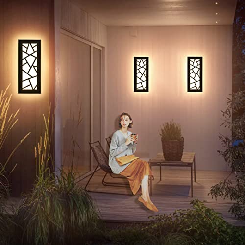 LED Long Wall Light Ip67 Waterproof Wall Lamp Led Long Wall Lamp Villa Indoor Outdoor Wall Lights Anthracite Long Wall Lights Outdoor Garden Wall Lights Garage Terrace-30CM,Warm Light - Image 2