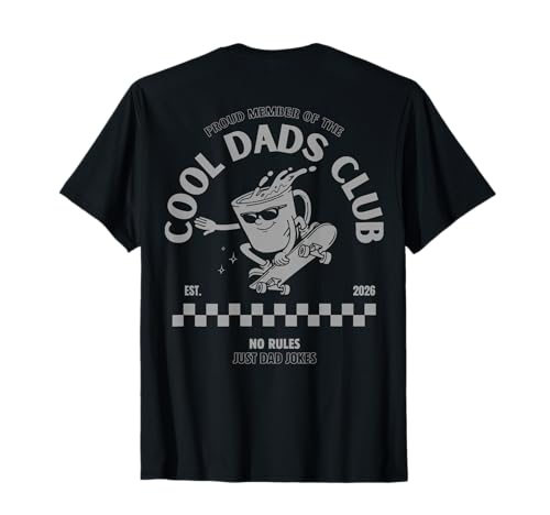 (Auf der Rückseite) Stolzes Mitglied des Cool Dads Club Vatertag T-Shirt