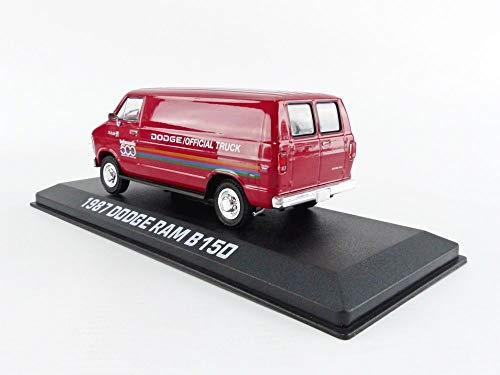 Modelo a Escala 1:43 Dodge Ram B150 Van 1987 Verde miniatura 3
