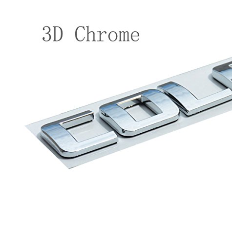 Image of Aimoll 3pcs Colorado Letters Emblems,3D Decal Badges Glossy for Gm Silverado (Chrome)