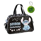 Paso - Sporttasche Kinder für Mädchen & Jungen - Umhängetasche mit Stitch Motiv - Schwimmtasche mit verstärktem Boden - Trainingstasche 40 x 25 x 15 cm