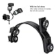 Topiky C-Form Dual Blitzschuh Kamera Blitzlampe Halterung, tragbare Premium Metall Lightweight Einstellbare Fotografie Zubehör für DV-Kamera Camcorder DSLR Kamera