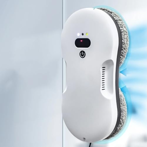 Window Cleaner Robot - Smart Glass Cleaning Robot with Remote Control and Automatic Water Spray for Interior/Exterior Highrise Windows