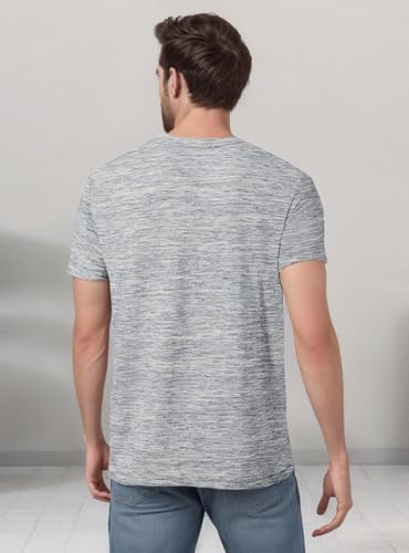 Mens V Neck T Shirts Casual Stylish Graphic Stretch Short Sleeve T-Shirt Cotton Tees Tops Shirt3