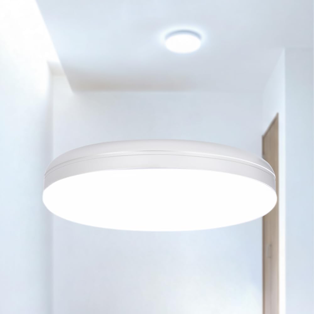 GT-DOWN GT-DOWN 10W LED Ceiling Light, Small, 1000 lm - 4 tatami mats, No Construction Required, Ceiling Light, Lighting Fixture, For Entryways, Hallways, Toilets, Stairs, Closets, Kitchens, Japanese