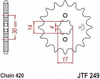 Amazon.com: JT Sprockets JTF249.13 13 Tooth Steel Front